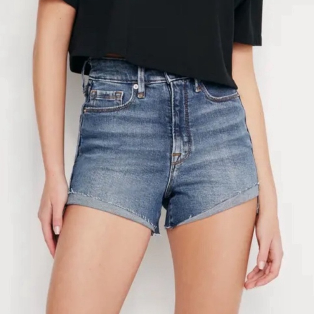 Good American High-rise Denim Shorts Sz 15